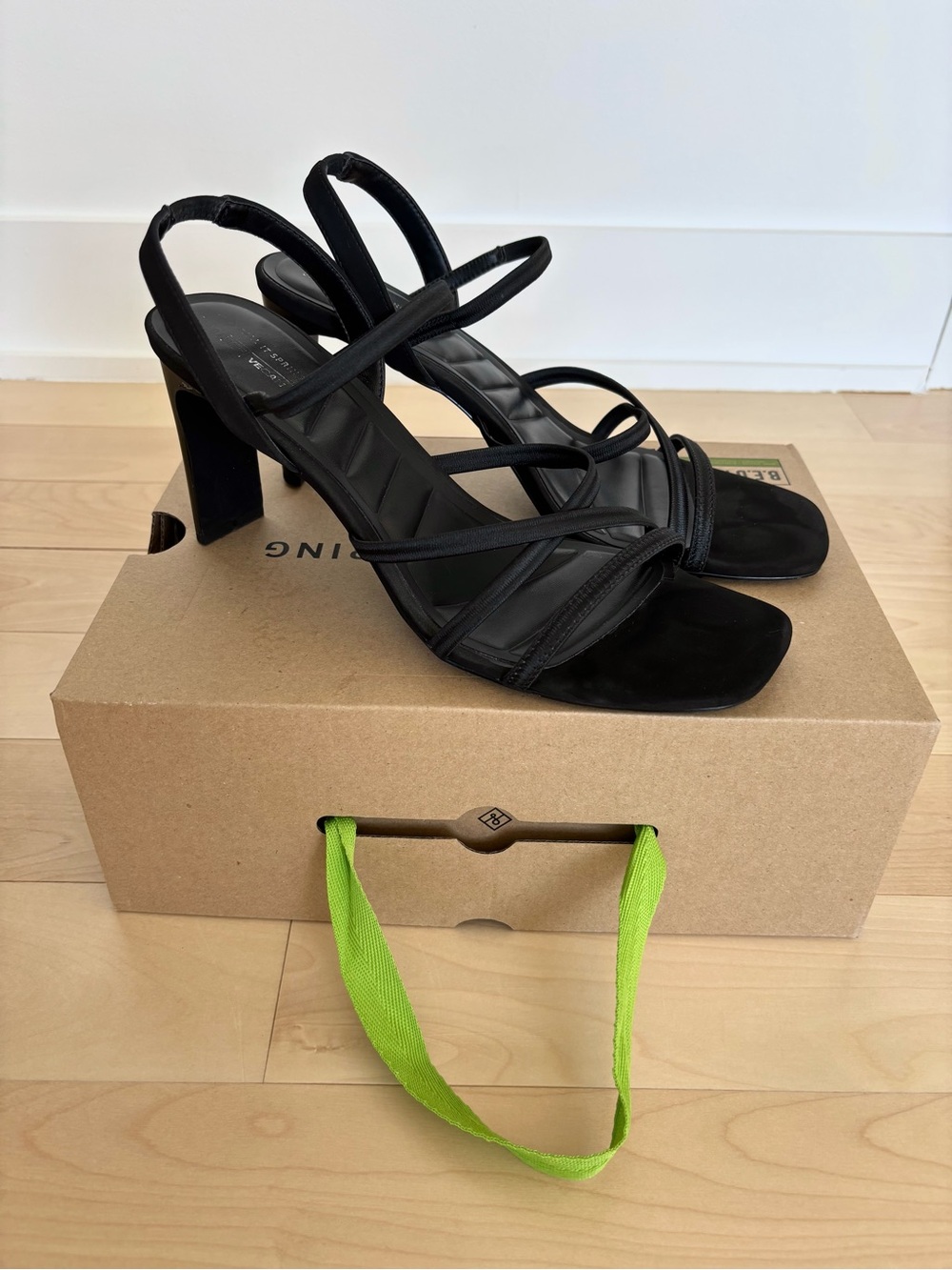 Call It Spring Black Strappy Heeled Sandals